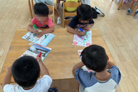８月の様子（３～５歳児）